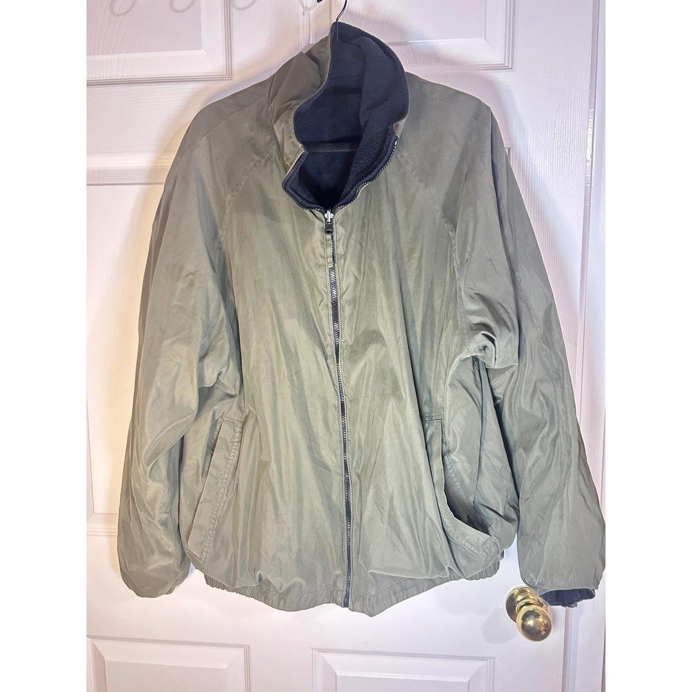 On Line Reversible Jacket Women XL Green Navy Gorpcore